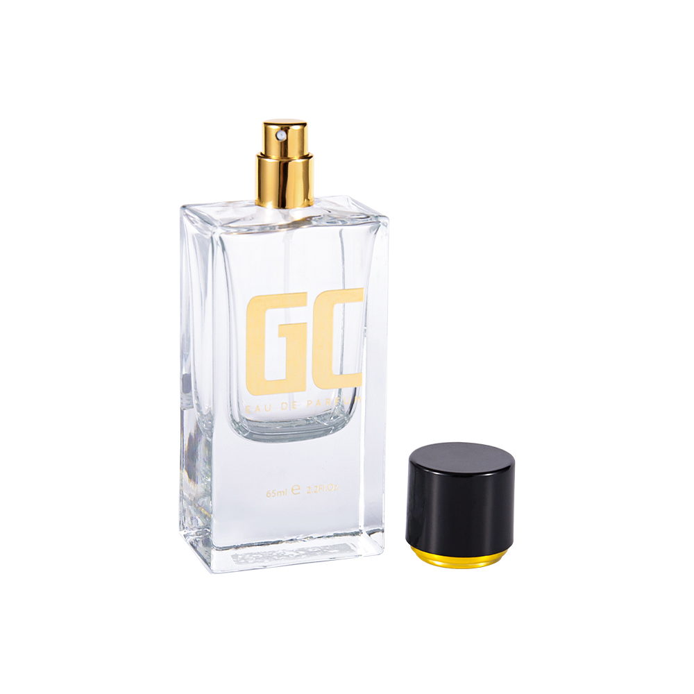 KY1482-WJ2360 50ML হেভি ডিউটি ​​হট স্ট্যাম্পড বোতল, ASB UV প্লাস্টিক ক্যাপ, নলাকার