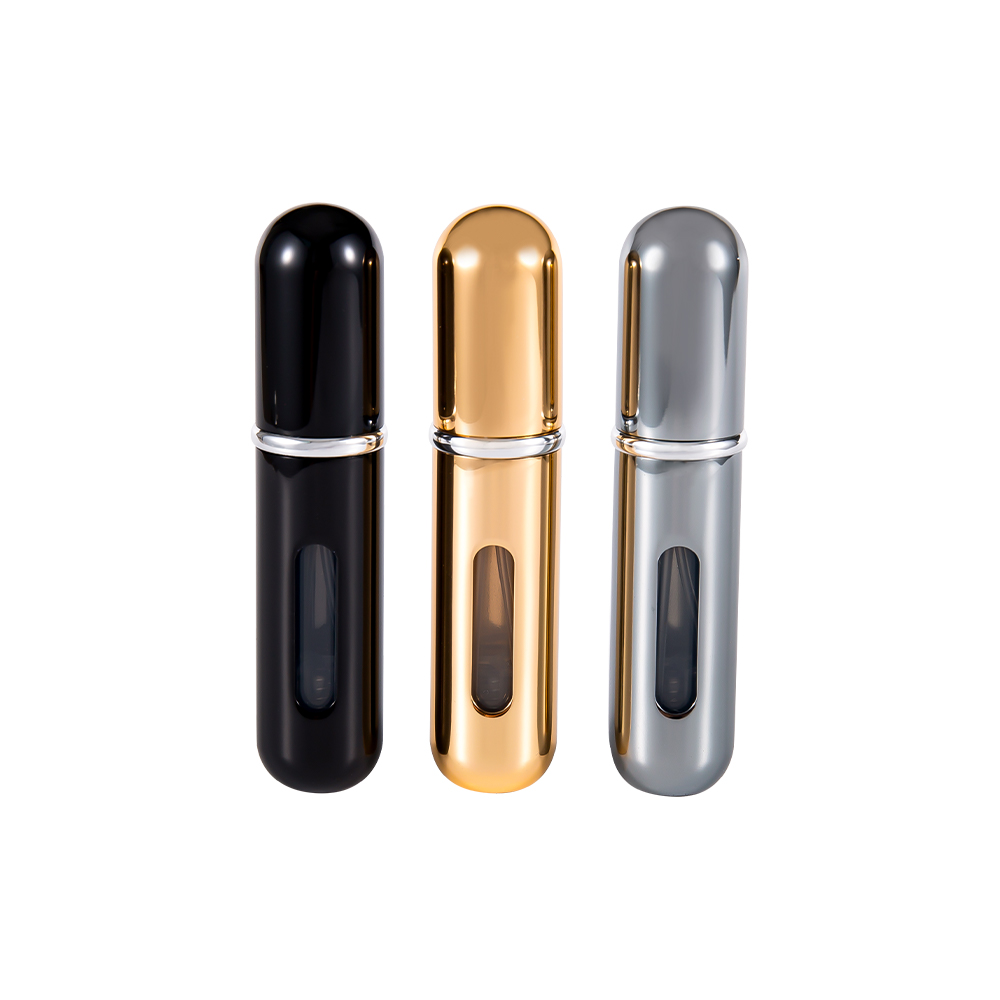 5ML রাউন্ড বটম রিফিল পারফিউম বোতল অ্যালুমিনিয়াম কাস্টমাইজযোগ্য রঙ এবং লোগো