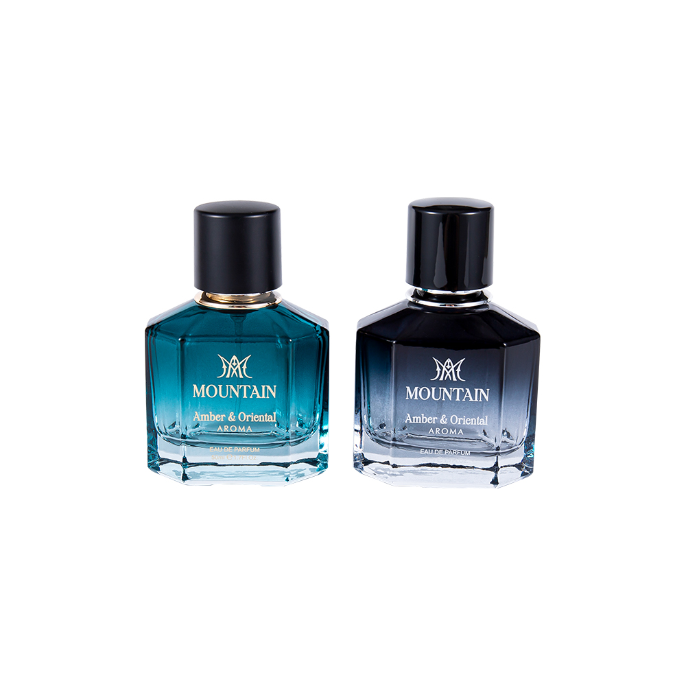 GC4030-WJ2099 50ML গ্লাস পারফিউম বোতল লেপ প্রিন্টিং এবং হট স্ট্যাম্পিং টেপ PP Abs UV পারফিউম ক্যাপ সহ