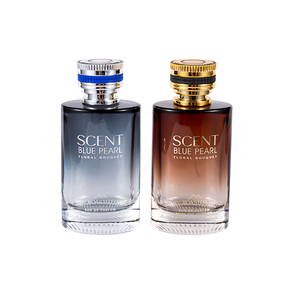 Pcta পারফিউম ক্যাপ সহ KY1109-WJ2098 100ML এমবসড গ্লাস পারফিউম বোতল