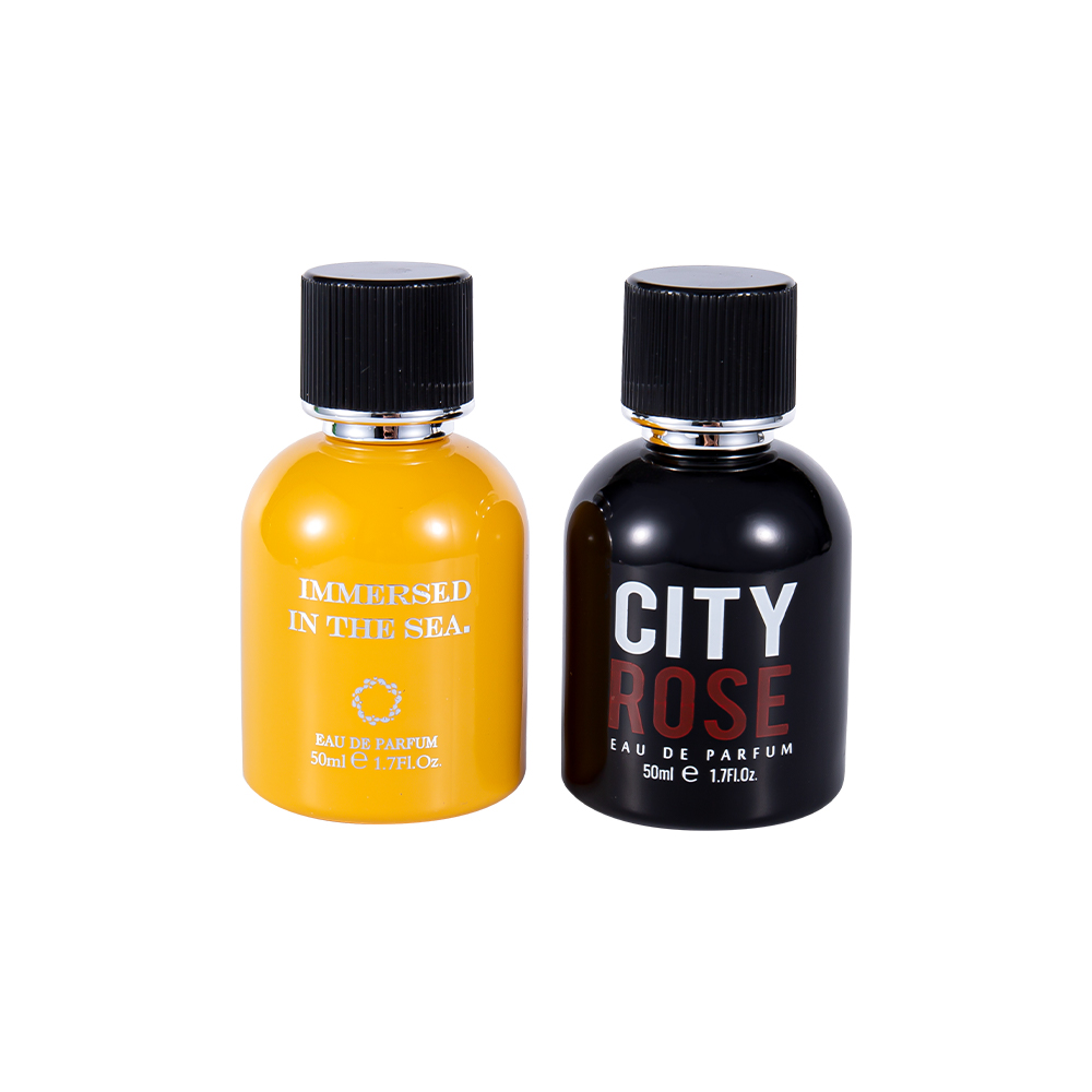 কালো পারফিউম ক্যাপ সহ GC4464-WJ2339 50ML ব্র্যান্ড নিউ ডেকোরেটিভ গ্লাস পারফিউম বোতল